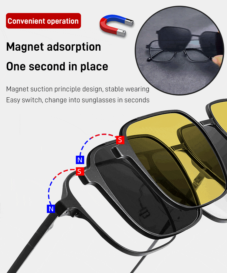 Magnetic Polarized Sunglasses
