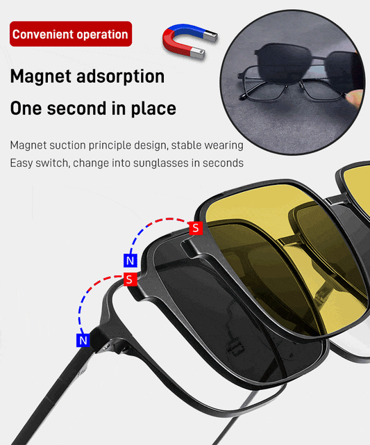Magnetic Polarized Sunglasses