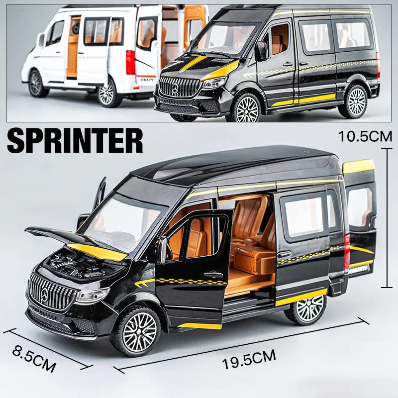 1:24 Alloy Benz Sprinter MPV Van Toy Car