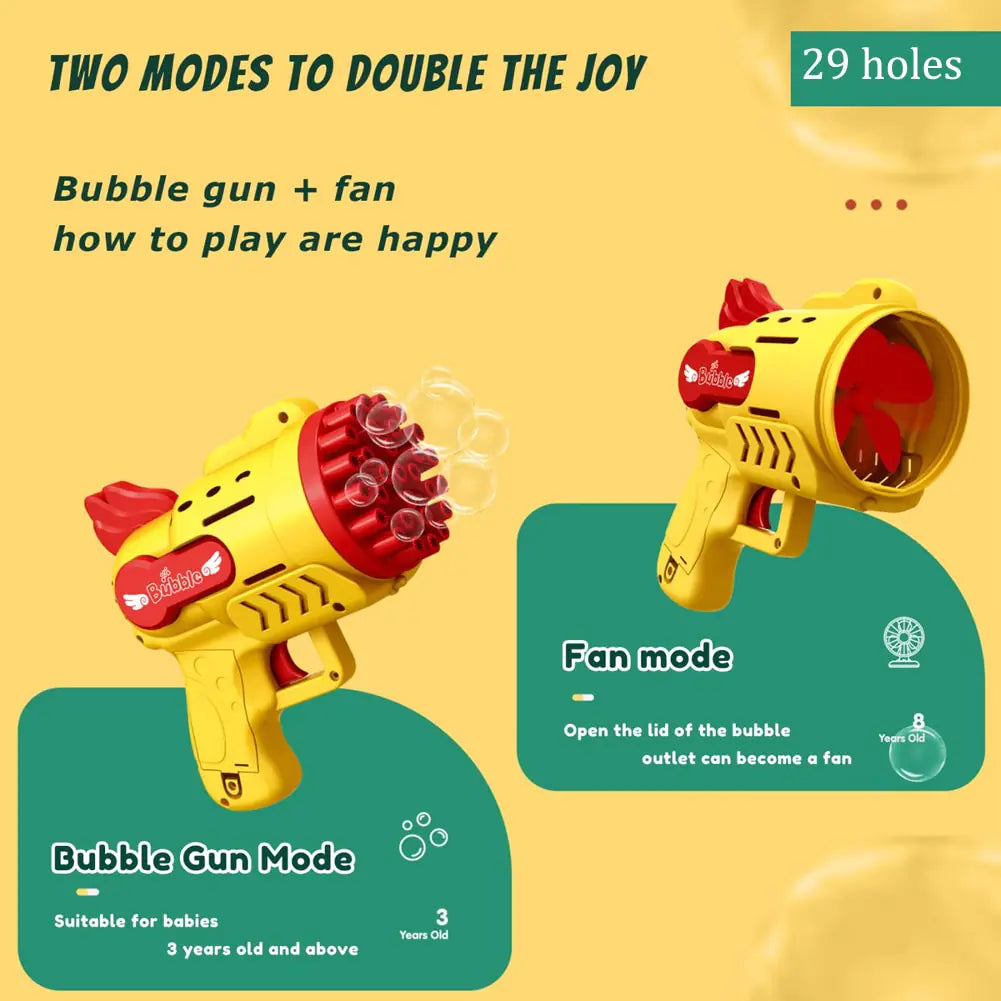 Bubble Gun LED Light Blower