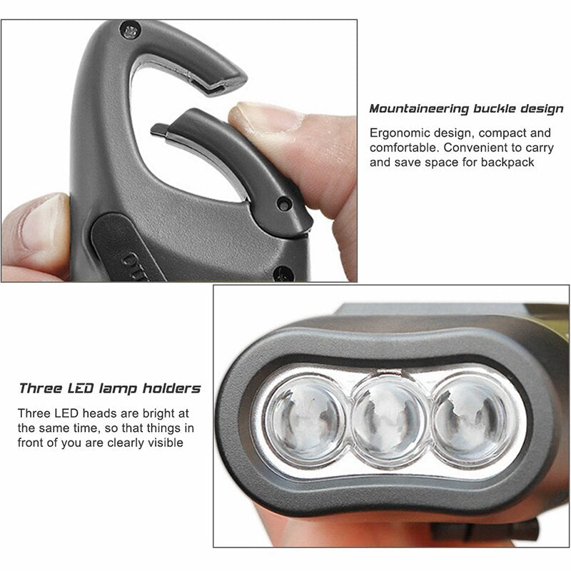 Hand Powered Rechargeable Flashlight
